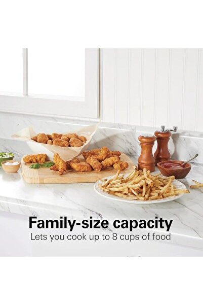 erorex Deep Fryer, 3.0L Capacity, 2000W, Temperature Control 80-190°, Stainless Steel