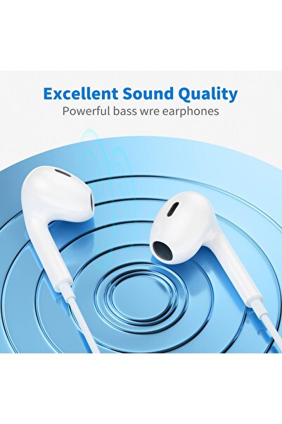 erorex Earphones Usb C Headphones Type C Wired Ear Earbuds Microphone Volume Control Earbuds Compatible
