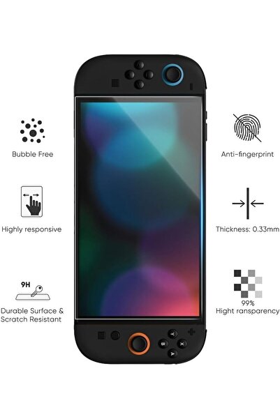 erorex 2 Pack Screen Protector Glass Nintendo Switch 2 2025 Alignment Frame Premium 9H Tempered Glass