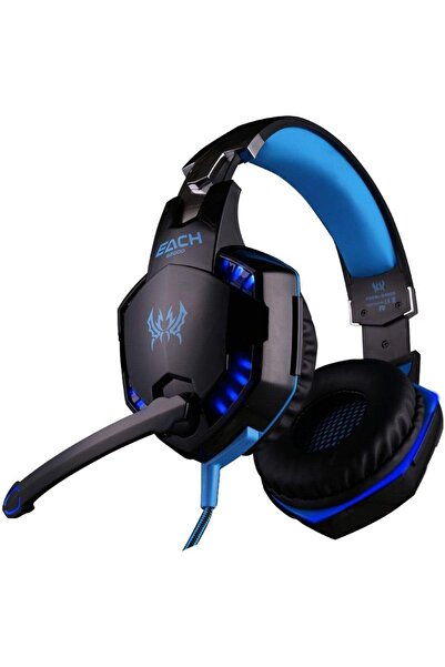 erorex G2000 Headband Game Headset Headphone Black + Blue