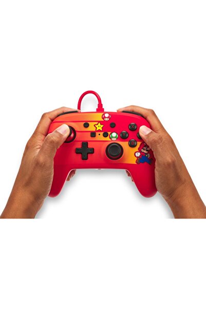 erorex وحدة تحكم سلكية محسنة لجهاز Nintendo Switch طراز OLED أزرار ألعاب متقدمة مقبس استريو 3.5 مم مضاد