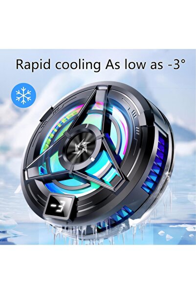 erorex Phone Cooler مبرد جوال Magnetic Phone Cooling Fan Digital Display Iphone/ Ipad Portable High