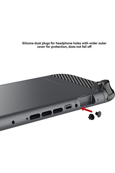 erorex Grip Sticker Skin Compatible Switch 2 Game Console Dust Wrap Protection Kit Dust Plugs Left & Right