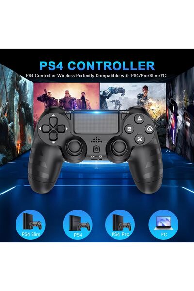 erorex Wireless Ps4 Controllers For Ps4/Pro/Slim & Pc – 1000Mah Battery 6 Axis Motion Sensor Audio Jack