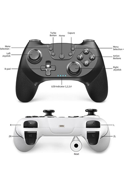 erorex Wireless Pro Controller Switch Console/Lite Gamepad Joypad Remote Joystick Gyro Axis Turbo Dual