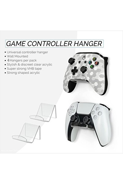 erorex Game Controller Wall Mount Holder Stand Xbox One Ps4 Ps5 Steam Switch Pc Universal Gamepad