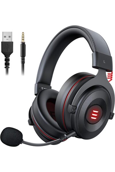 erorex Ps4/Pc Gaming Headset Virtual 7.1 & 3.5 Mm Surround Sound 2 1 Wired Over Ear Gaming Headphones