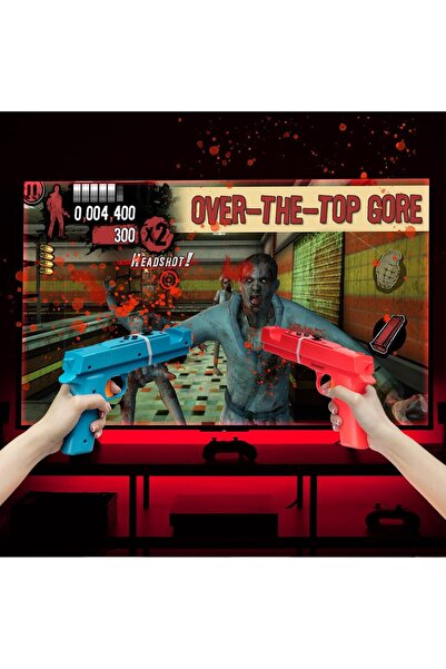 erorex Shooting Game Gun Controller Compatible Switch/Switch Oled Joy Con Hand Grip Motion Controller