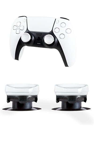 erorex عصا تحكم بلاي ستيشن 4 وبلاي ستيشن 5 من جالاكسي بيربل، عصا تحكم إبهام عالية الارتفاع مقعرة