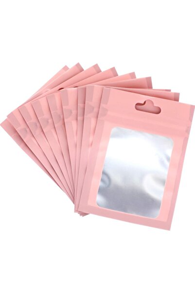 erorex Foil Bags, 100 Pieces Resealable Food Storage Bags Clear Pouch Clear Window Food Storage Candy