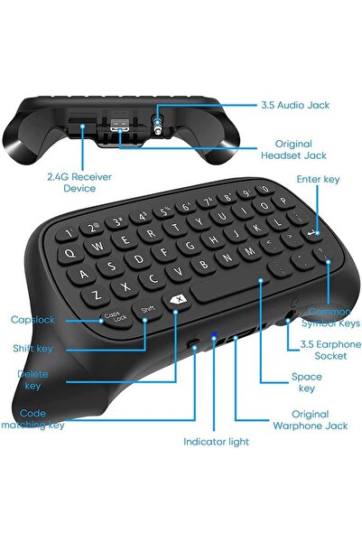 erorex Wireless Keyboard Xbox Series X/S Controller Xbox One/S/Controller Gamepad 2.4Ghz Mini Qwerty