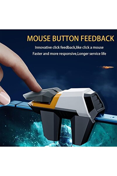 erorex مشغل ألعاب الهاتف المحمول، 6 أزرار، مشغلات ألعاب احترافية، 3 أزواج من أكمام أصابع الألعاب