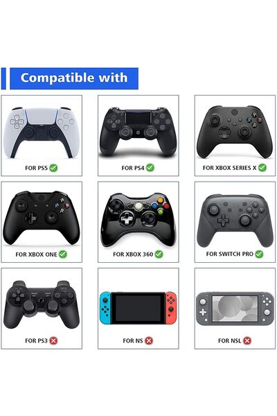 erorex Playvital 5 Pairs Aim Assist Target Motion Control Precision Rings Ps5 Ps4 Xbox Series X/S Xbox One