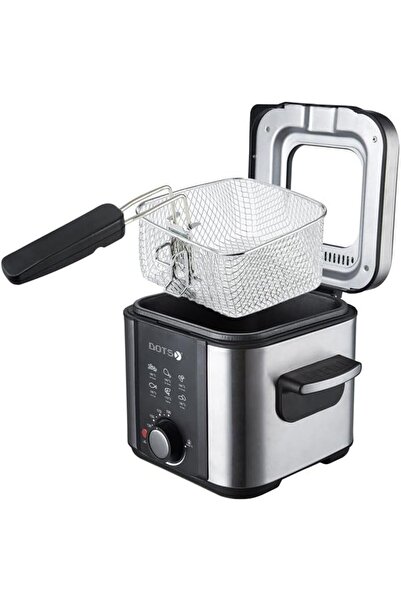 erorex Oil Fryer, 1.5 Liter, Temperature Control, 800-900 Watts, Silver