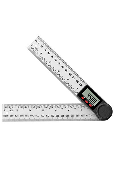 SGTT Digital carpenter's square with adjustable angle lock, stainless steel, 200 mm