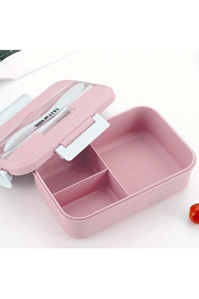 erorex Wheat Straw Leakproof Eco Bento Lunch Box Pink (1000Ml)