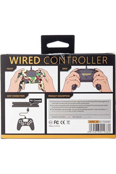 erorex Wired Ps4 Controller Camo 2