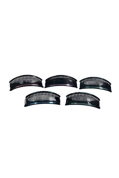 ZAYA 10-Piece Elegant Black Latch Wire Hair Clip Set