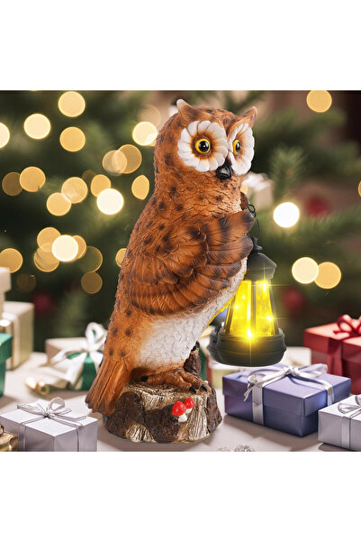 OEM Bufniță de noapte cu felinar solar LED, înălțime 35 cm