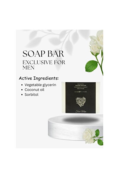 Soap&Friends Premium Soap Bar for Men | 130g Musk Soap for Daily Cleansing with Elegant Aroma by