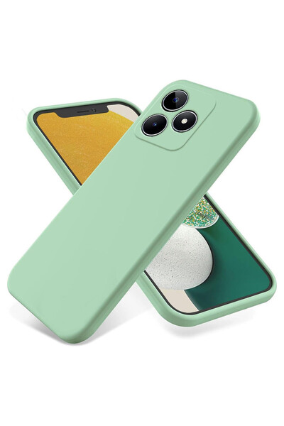 bestcase ® Премиум силиконов калъф за Realme C53 / Narzo N53, цвят авокадо зе...