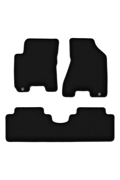 shumee Covorașe BASIC negre din velur pentru: Kia Sportage II SUV (2004-2010)