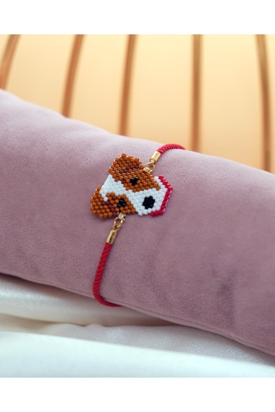 Miniklisi Red Collar Foam Bracelet Miyuki