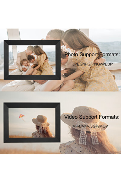 sharpdo WIFI Digital Photo Frame, 10.1 inch Smart Electronic Picture Frame with 1280*800 IPS Touch Screen