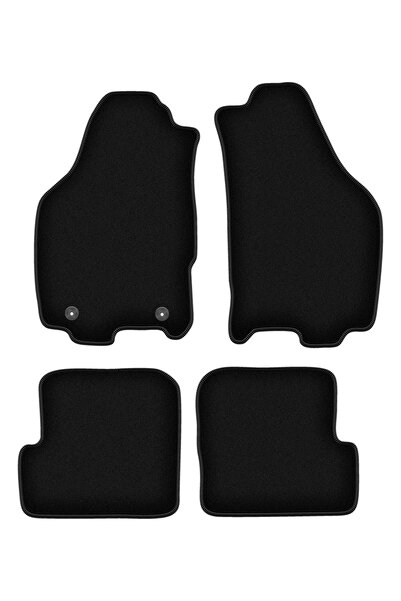 shumee Covorașe BASIC negre din velur pentru: Lancia Ypsilon II hatchback (20...