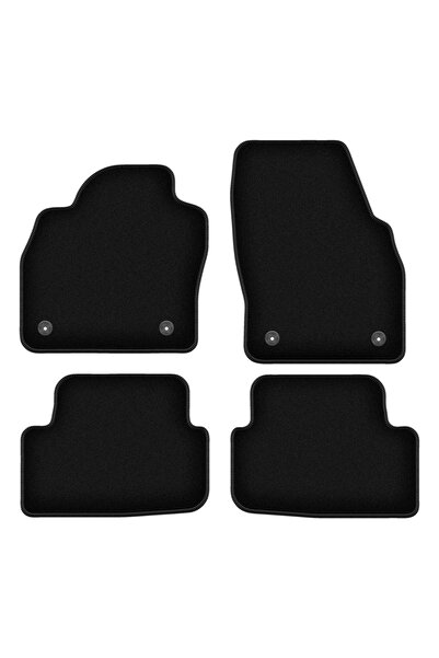 shumee Covorașe BASIC negre din velur pentru: Audi A1 II (GB) hatchback (2018-)