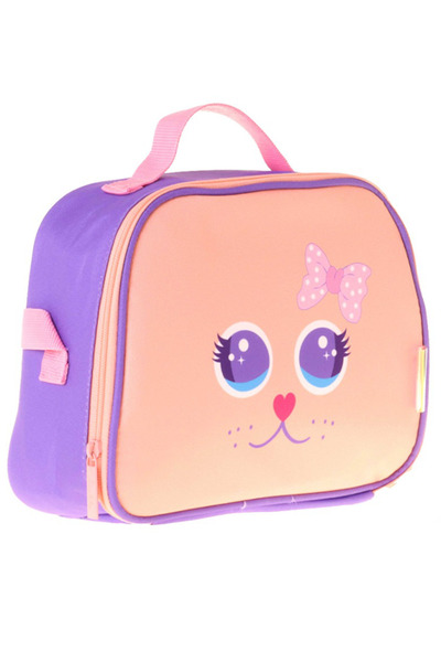 KAUKKO Kids Lunchbox Cute Face Cat L7142
