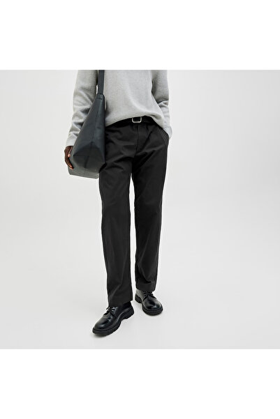 Jack & Jones بنطال ستكان روكو أسود للرجال (12282549-B)