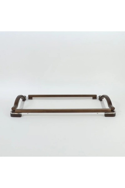 rexa صينية تقديم مصنوعة من الأكريليك والخشب، 50 × 32 سم