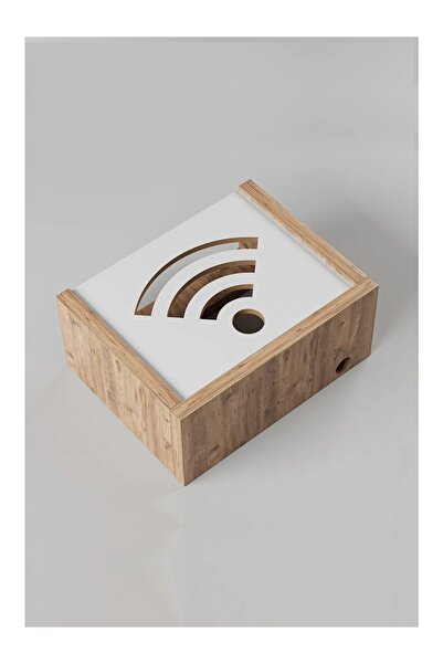 ROZBO 12x25x25 Modern Wi-Fi Modem Saklama Kutusu