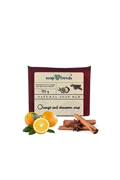 Soap&Friends Orange and Cinnamon 130g Soap Bar for Daily Cleansing