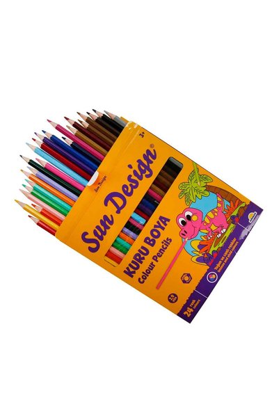 Sunman Sun Design Dry Crayons 24 Pack 4991
