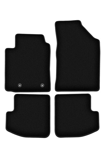 shumee Covorașe BASIC negre din velur pentru: Toyota Yaris I cu 3 uși (1999-2...