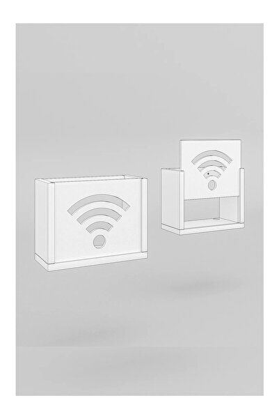 KalitePlus Modem Saklama Kutusu Duvar Düzenleyici Mdf Uzunluk (22CM) Genişlik (28CM) Derinlik (12CM)