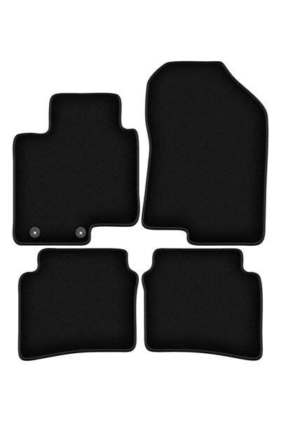 shumee Covorașe BASIC negre din velur pentru: Crossover Hyundai Bayon (2021-)