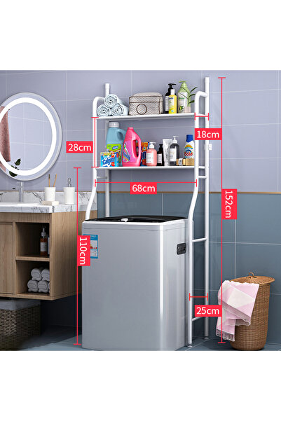 sharpdo Two Layers of Multi-functional Washing Machine Shelving
