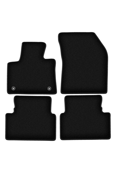 shumee Covorașe BASIC negre din velur pentru: Citroen C5 Aircross crossover (...