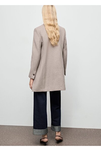 MANGO Woman Kruvaze yün palto