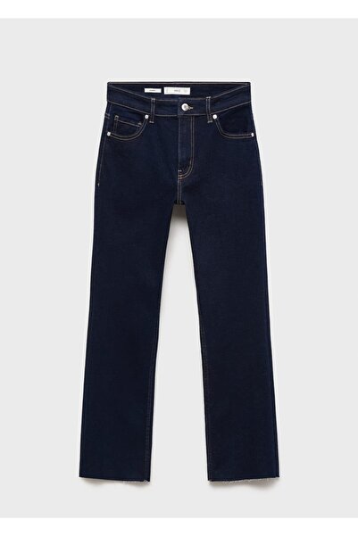 MANGO Woman Sienna flare crop jean pantolon