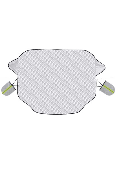 Elindor Sunshade for Windshield and Mirrors, Anti-Frost, with 5 Magnets, Reflective Tape, 193 x 126 cm