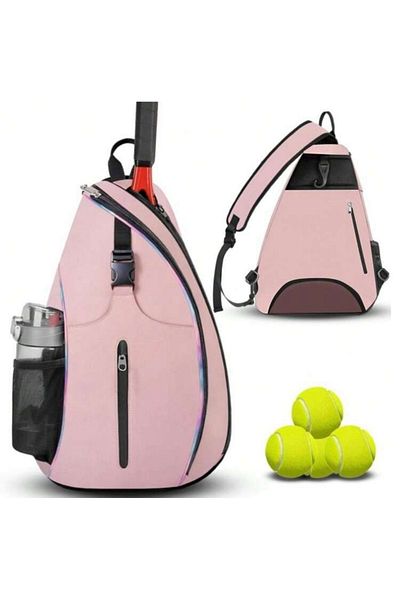 La Saade Pink Ace-Multi-Compartment Ultra Light Pink Tennis Pinterest Bag