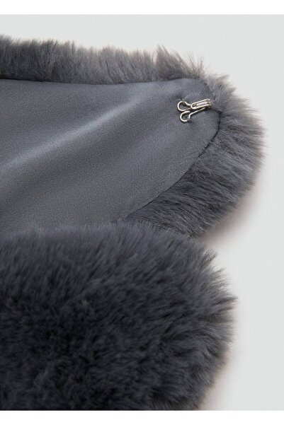 Mango Teen Kürk görünümlü atkı