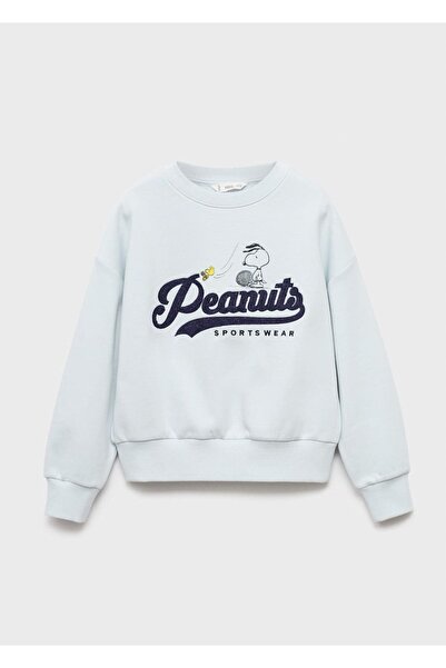 MANGO Kids İşlemeli Snoopy sweatshirt