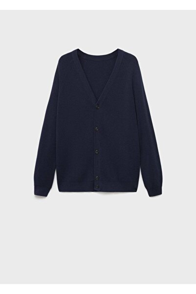 MANGO Man Ribana triko düğmeli hırka