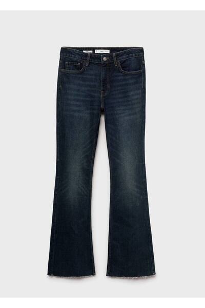 MANGO Woman Fiona orta belli flare jean pantolon