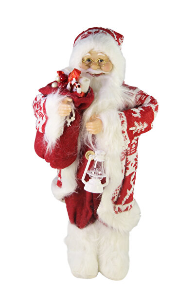 Dekorsende Άγιος Βασίλης με πουλόβερ Κόκκινο Λευκό 45 εκ.